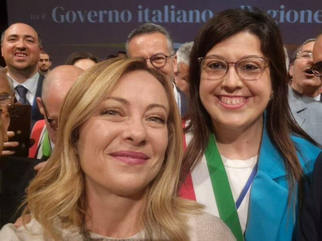 Giorgia Meloni Tiziana Cascio Collesano 