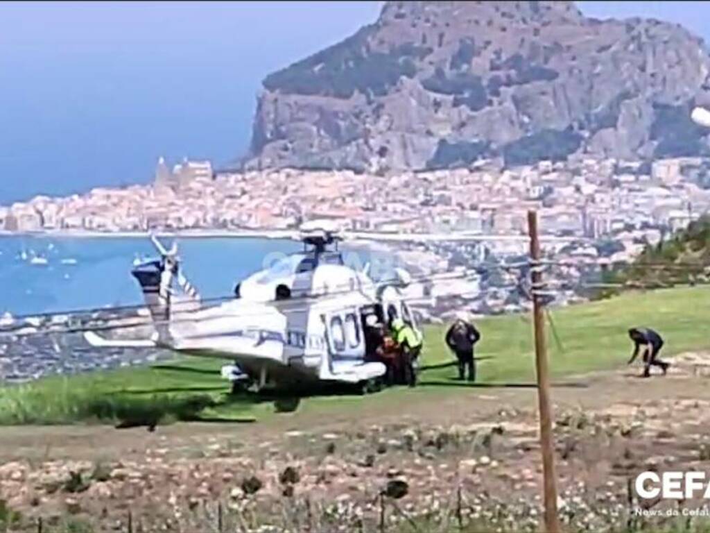 incidente in parapendio a Cefalù