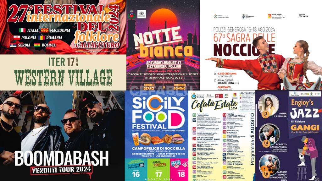 weekend dal 16 al 18 agosto